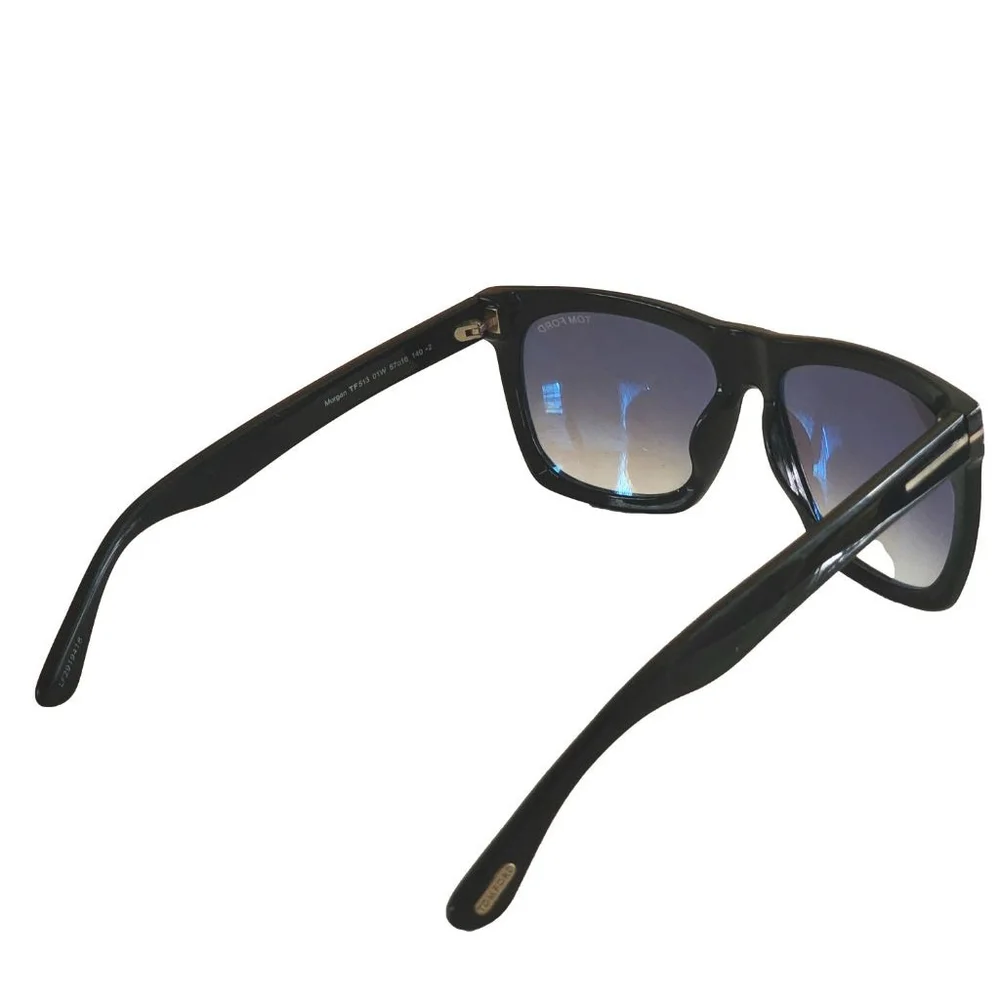 Tom Ford Black Square Sunglasses with Gray Lenses